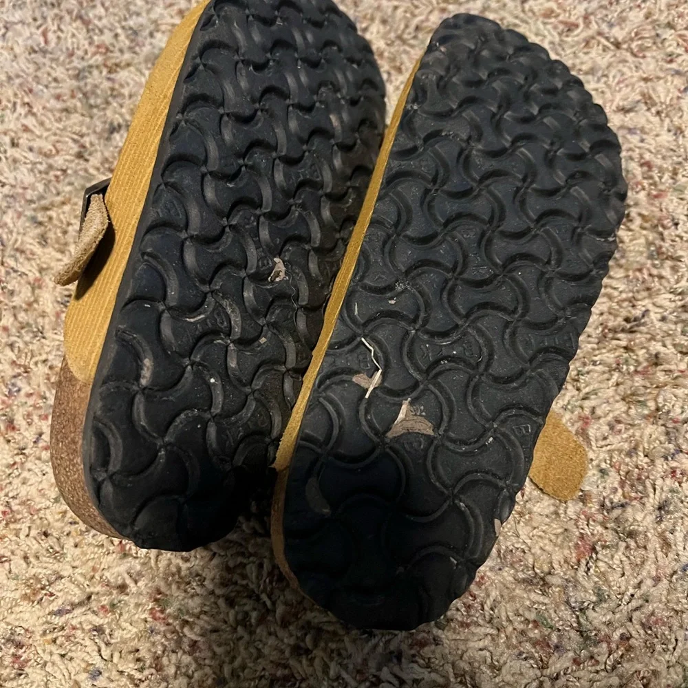 Birkenstock Boston Clog in brown tan corduroy suede 39N - Picture 4 of 4